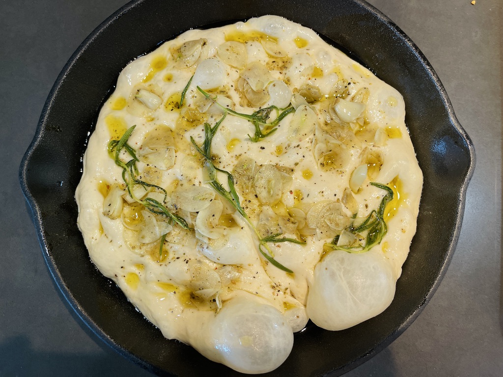Garlic rosemary focaccia